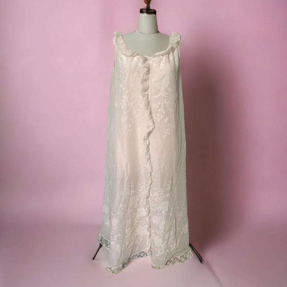 60's Vintage Odette Barsa Nightgown-Sz M/L